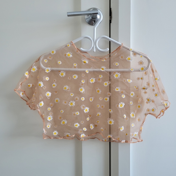 Sheer Floral Top - Picture 1 of 2